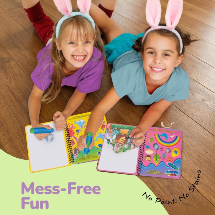 Toys...Basket Stuffers for Toddlers, 4 Pack Water Coloring Books for Kids