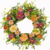 Wreaths (Artificial) for Spring Front Door