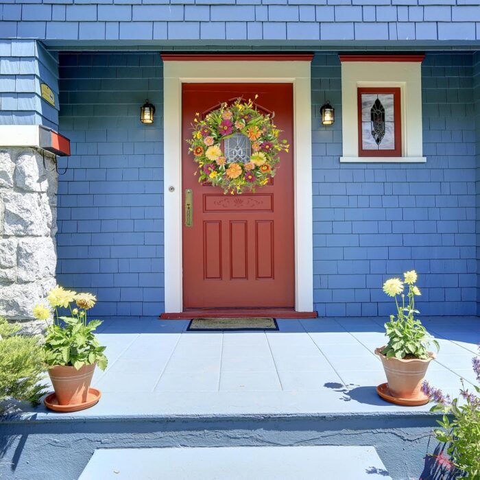 Wreaths (Artificial) for Spring Front Door