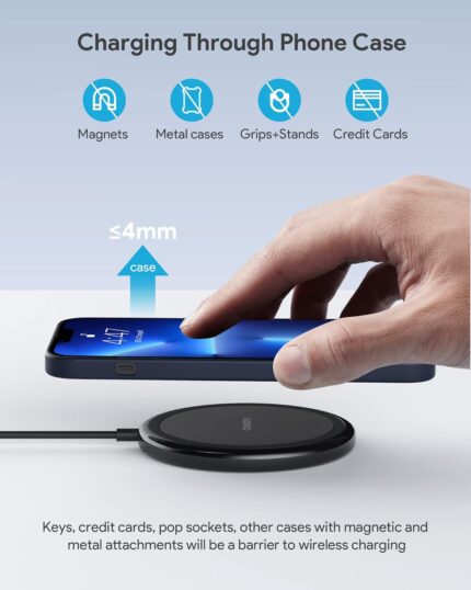 Cell Phone Charger, 15W Wireless Charging Pad